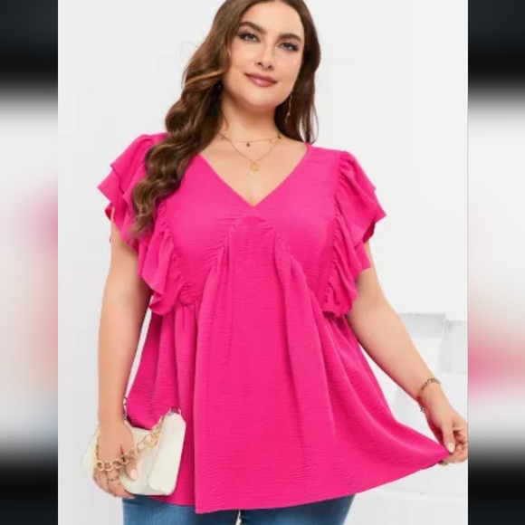 ♥️New Plus size ruffle tunic - Picture 2 of 10